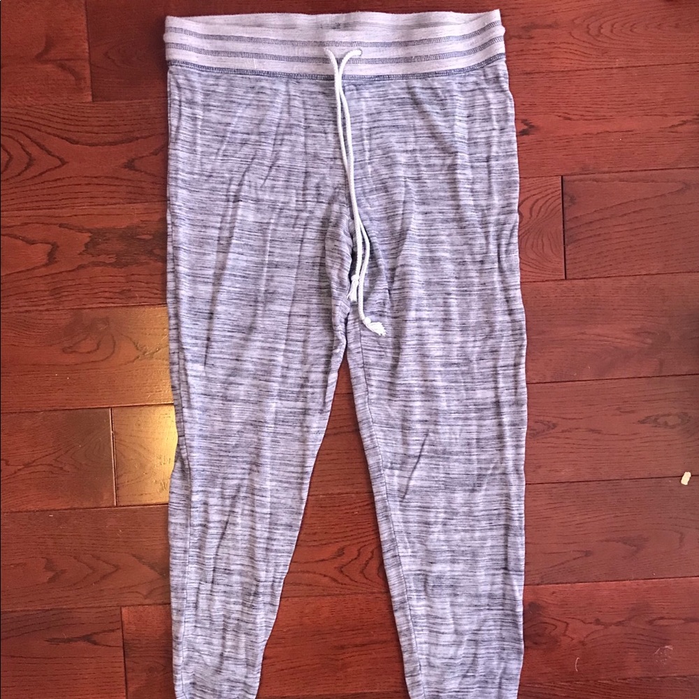 Blue heathered pajama joggers